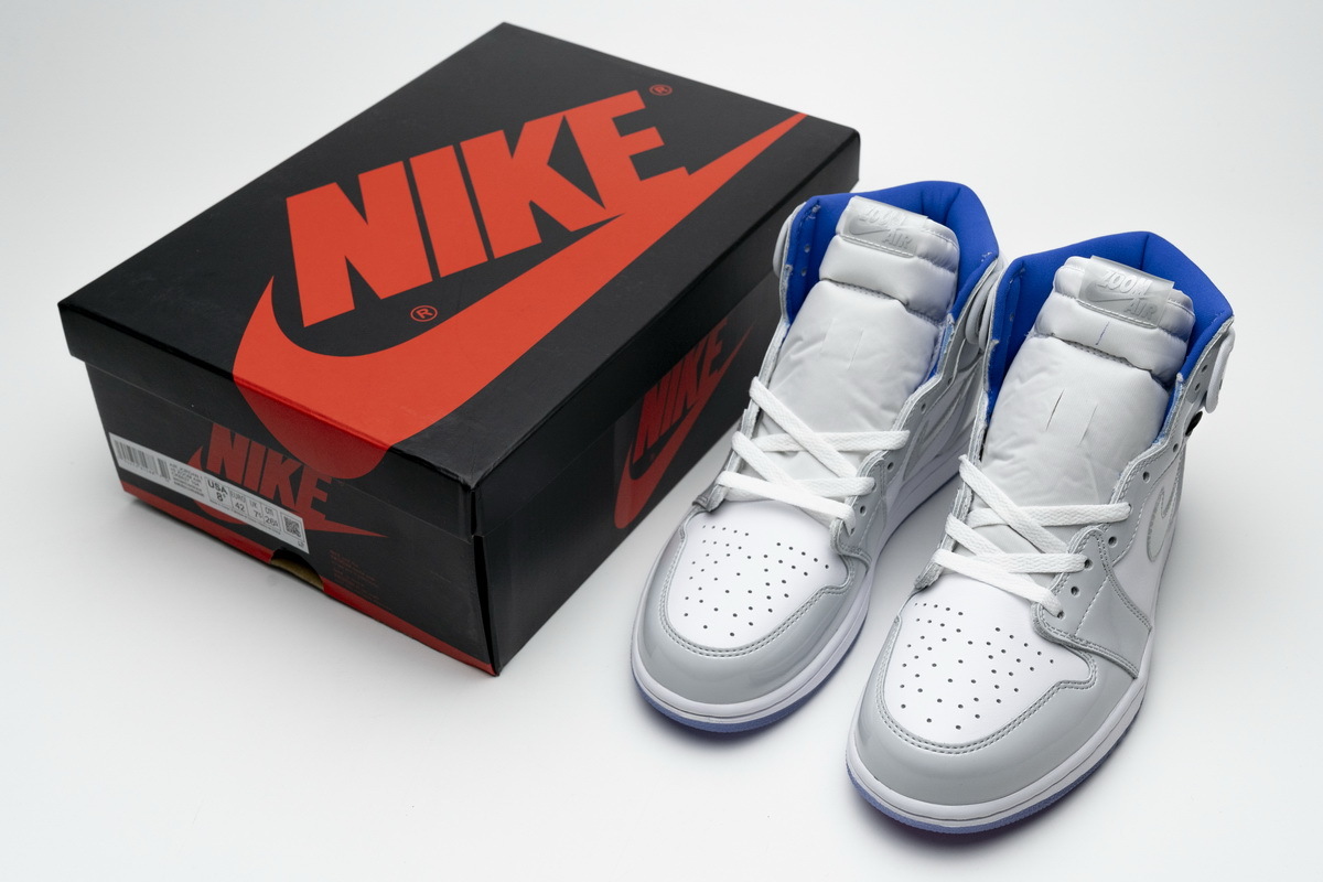 Coco Shoes Air Jordan 1 Retro High Zoom White Racer Blue CK6637-104 - Cocoshoesvip.net