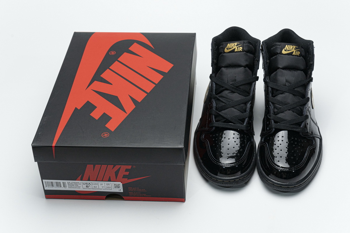 Coco Shoes Air Jordan 1 Retro High Black Metallic Gold 555088-032 - Cocoshoesvip.net