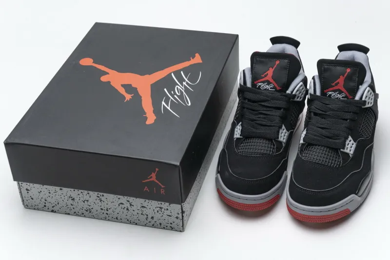 Coco Shoes Air Jordan 4 Retro Bred 308497-060 - Cocoshoesvip.net