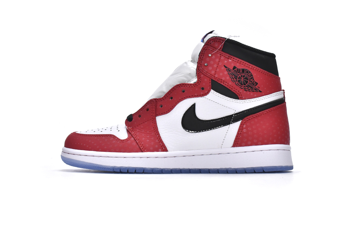 Coco Shoes Air Jordan 1 Retro High Spider-Man Origin Story 555088-602 - Cocoshoesvip.net