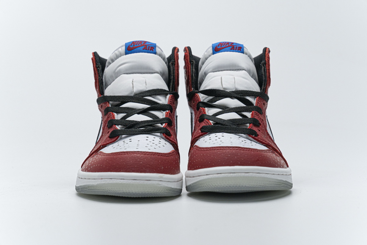 Coco Shoes Air Jordan 1 Retro High Spider-Man Origin Story 555088-602 - Cocoshoesvip.net