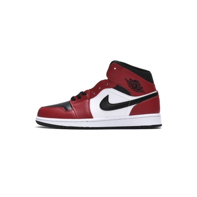 Air Jordan 1 Mid Chicago Black Toe 554725-069 01