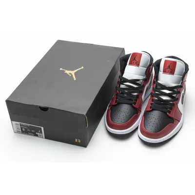 Air Jordan 1 Mid Chicago Black Toe 554725-069 02