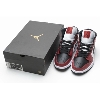 Air Jordan 1 Mid Chicago Black Toe 554725-069 02