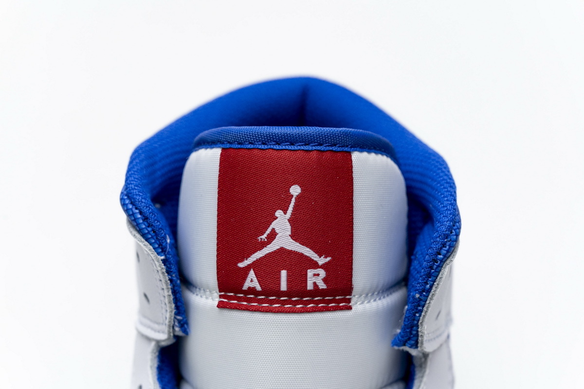 Coco Shoes Air Jordan 1 Mid White Red Royal BQ6472-164 - Cocoshoesvip.net