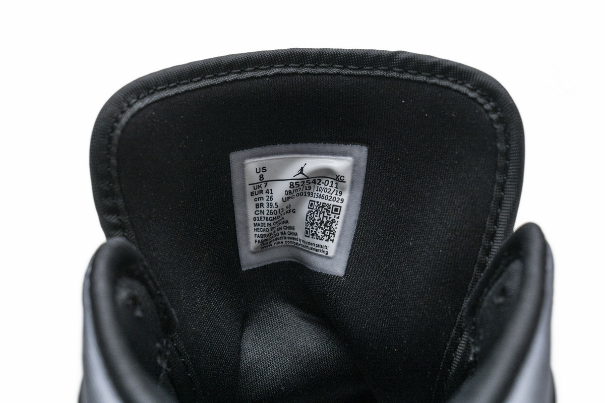 Coco Shoes Air Jordan 1 Mid Satin Grey Toe 852542-011 - Cocoshoesvip.net