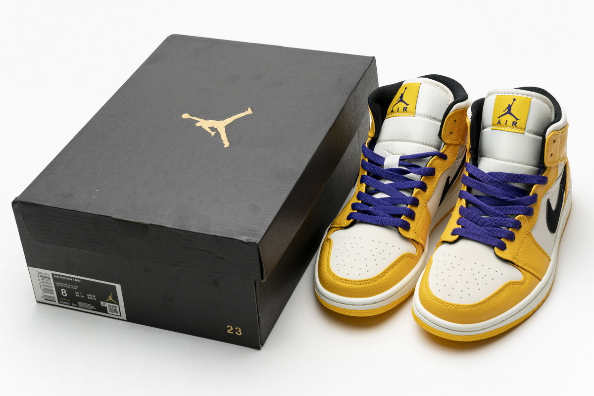 Coco Shoes Air Jordan 1 Mid SE Lakers 852542-700 - Cocoshoesvip.net