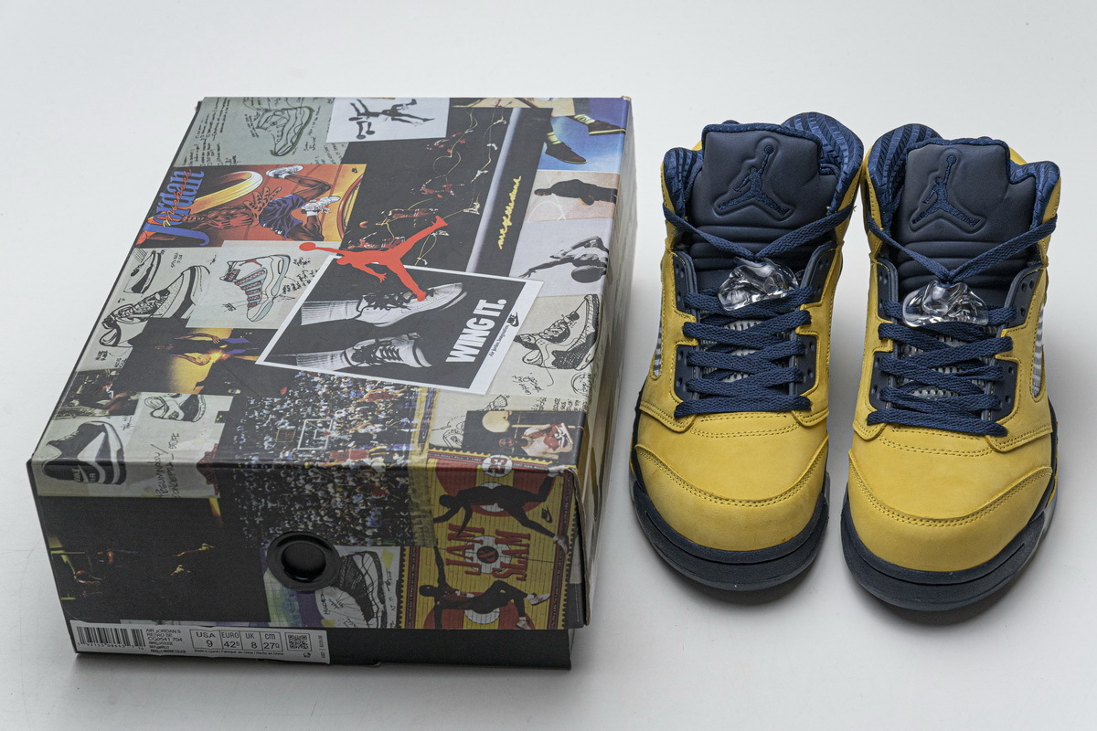 Coco Shoes Air Jordan 5 Retro Michigan (2019) CQ9541-704 - Cocoshoesvip.net