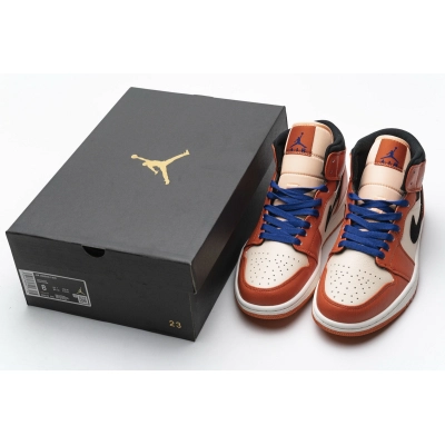 Air Jordan 1 Mid Team Orange Black 852542-800 02
