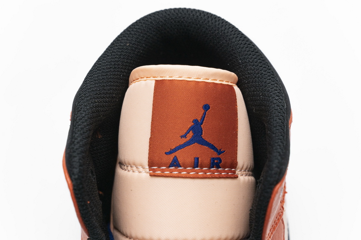 Coco Shoes Air Jordan 1 Mid Team Orange Black 852542-800 - Cocoshoesvip.net