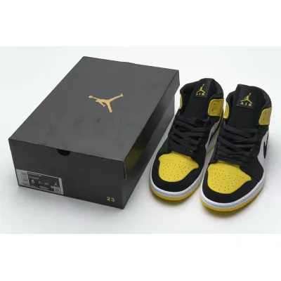 Air Jordan 1 Mid Yellow Toe Black 852542-071 02