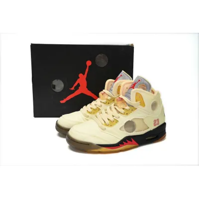 Air Jordan 5 Retro Off-White Sail DH8565-100 02
