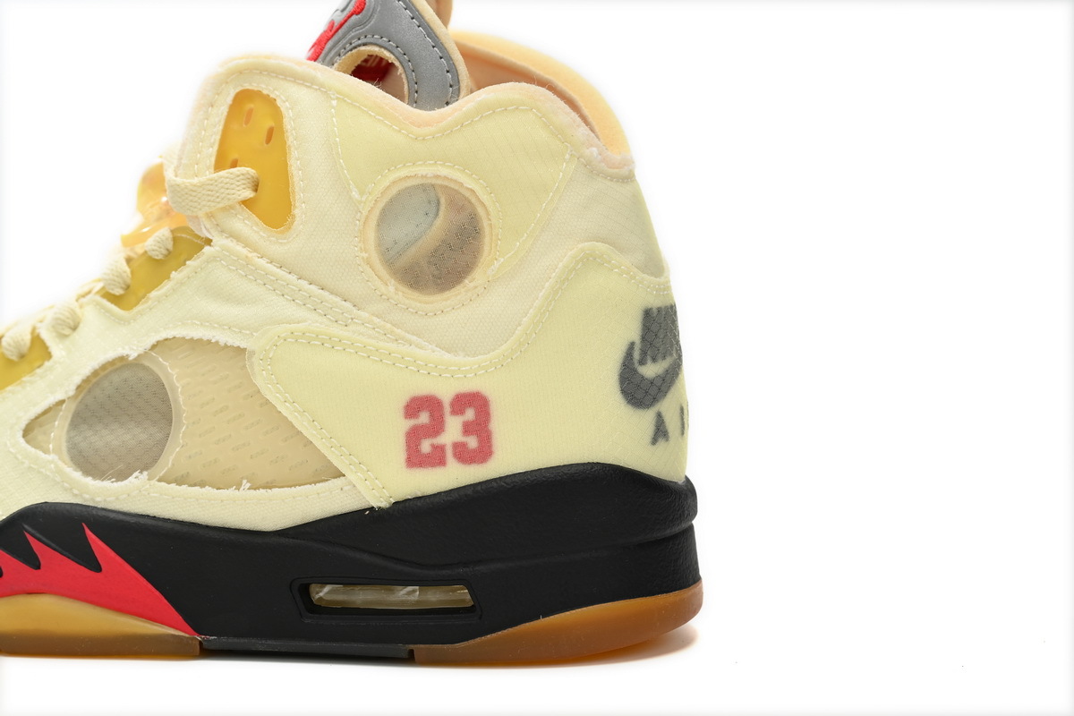 Coco Shoes Air Jordan 5 Retro OFF-WHITE Sail DH8565-100 - Cocoshoesvip.net