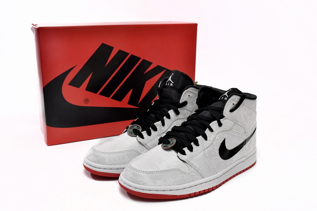 Coco Shoes Air Jordan 1 Mid SE Fearless Edison Chen CLOT CU2804-100 - Cocoshoesvip.net