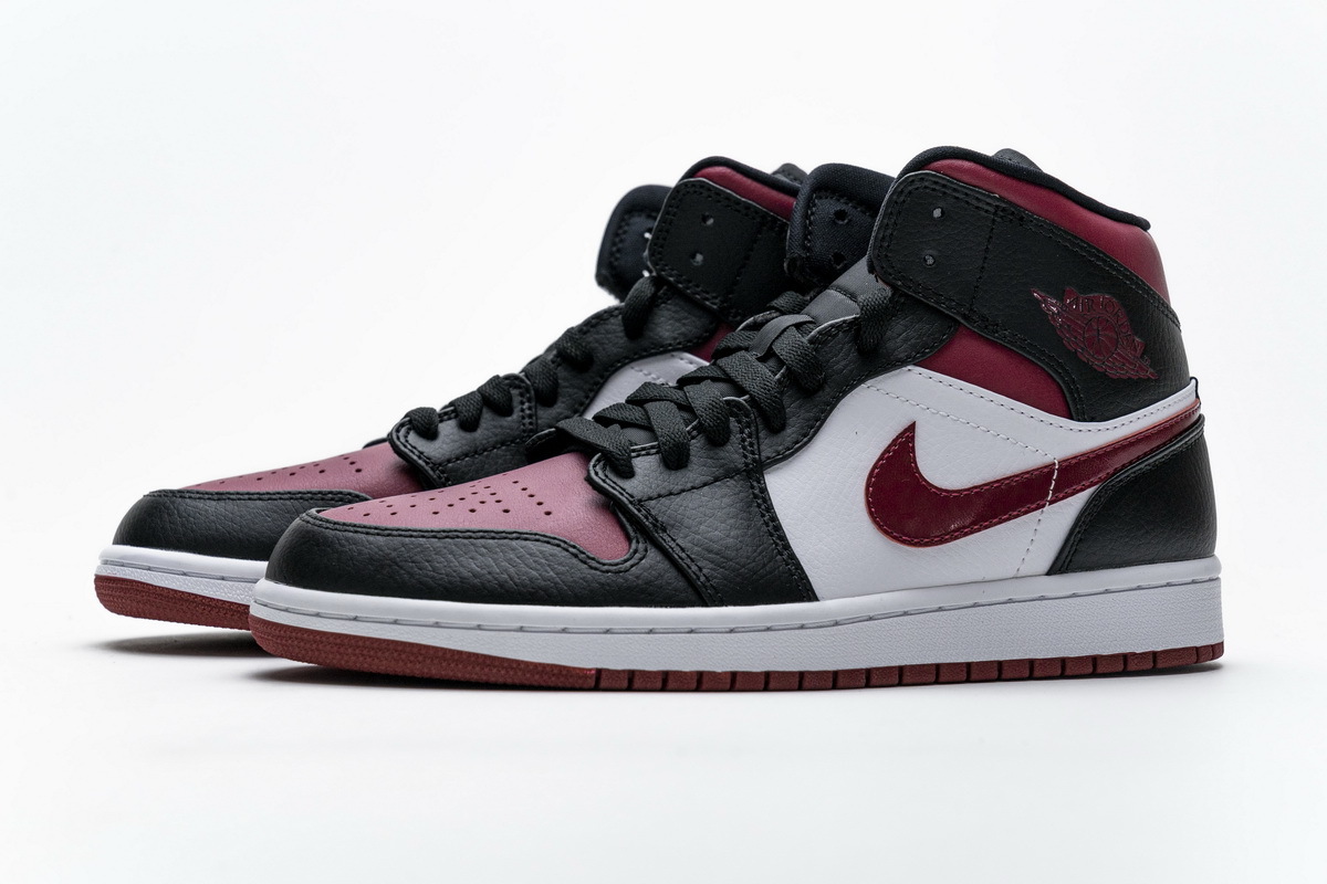 Coco Shoes Air Jordan 1 Mid Bred Toe 554724-066 - Cocoshoesvip.net