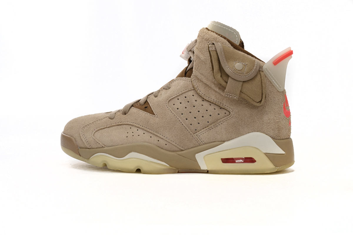 Coco Shoes Air Jordan 6 Retro Travis Scott x British Khaki DH0690-200 - Cocoshoesvip.net