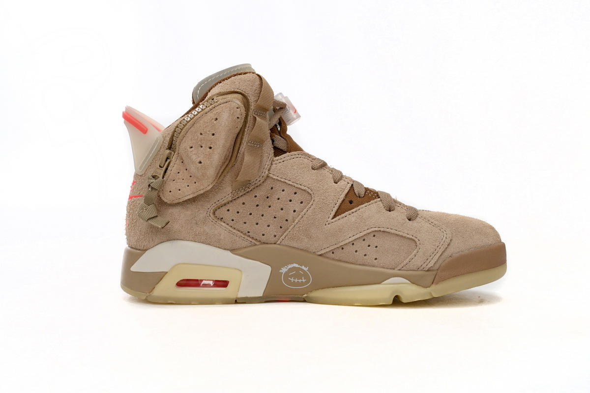 Coco Shoes Air Jordan 6 Retro Travis Scott x British Khaki DH0690-200 - Cocoshoesvip.net