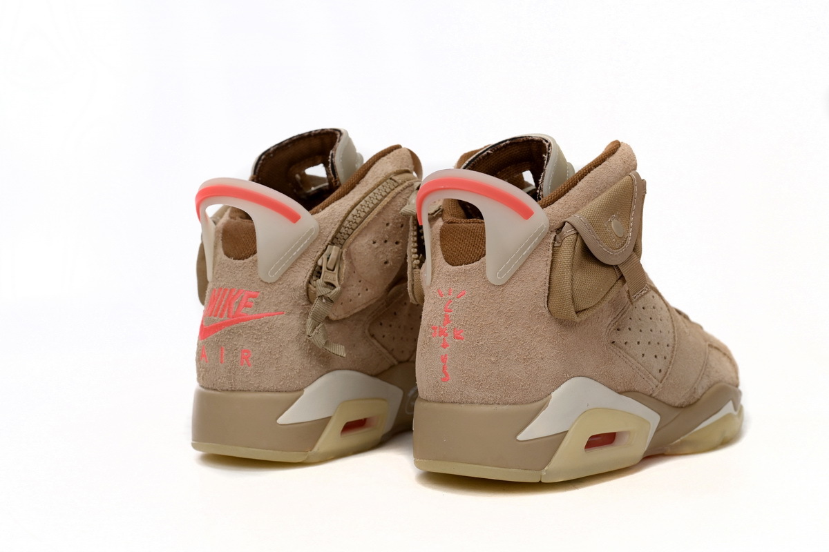 Coco Shoes Air Jordan 6 Retro Travis Scott x British Khaki DH0690-200 - Cocoshoesvip.net