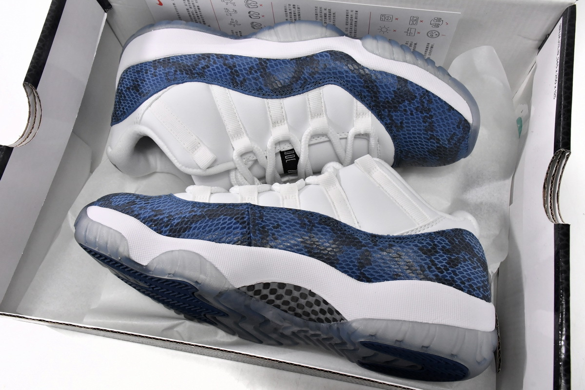 Coco Shoes Air Jordan 11 Retro Low Snake Navy CD6846-102 - Cocoshoesvip.net