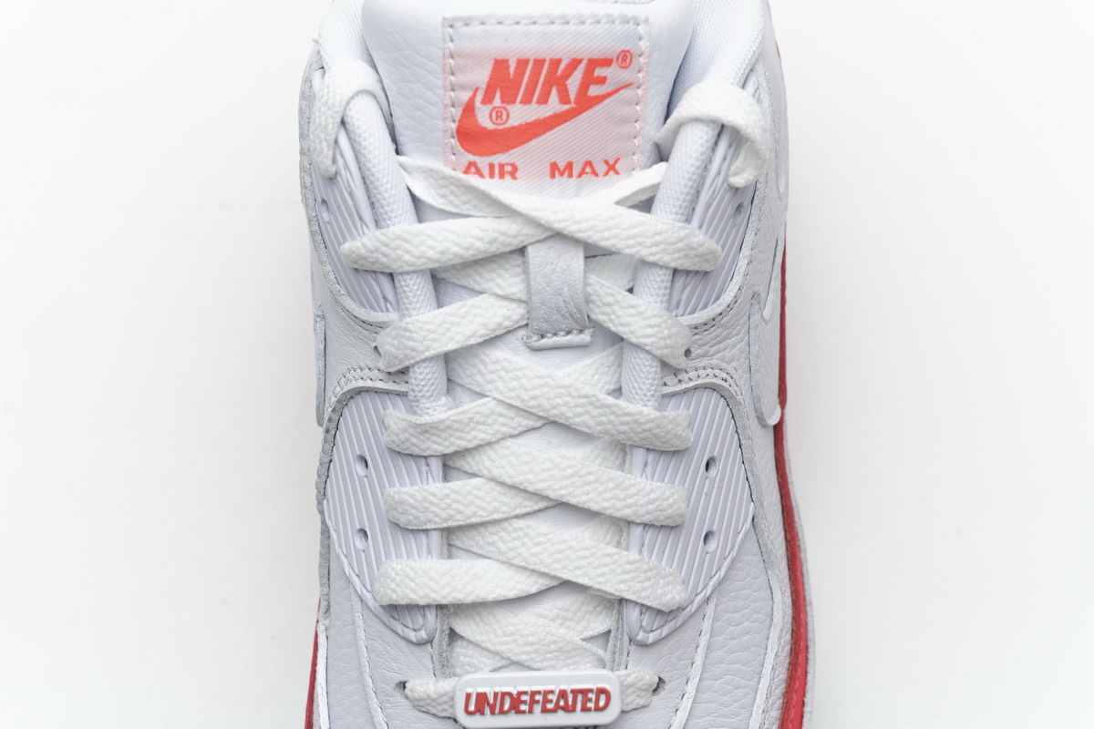Coco Shoes Nike Air Max 90 Undefeated White Solar Red CJ7197-103 - Cocoshoesvip.net