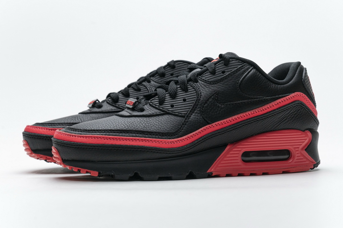 Coco Shoes Nike Air Max 90 Undefeated Black Solar Red CJ7197-003 - Cocoshoesvip.net