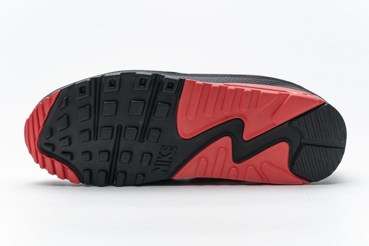 Coco Shoes Nike Air Max 90 Undefeated Black Solar Red CJ7197-003 - Cocoshoesvip.net