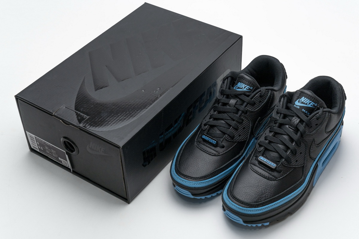 Coco Shoes Nike Air Max 90 Undefeated Black Blue Fury CJ7197-002 - Cocoshoesvip.net
