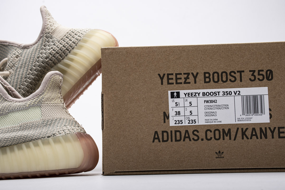 Coco Shoes Adidas Yeezy Boost 350 V2 Citrin (Non-Reflective) FW3042 - Cocoshoesvip.net