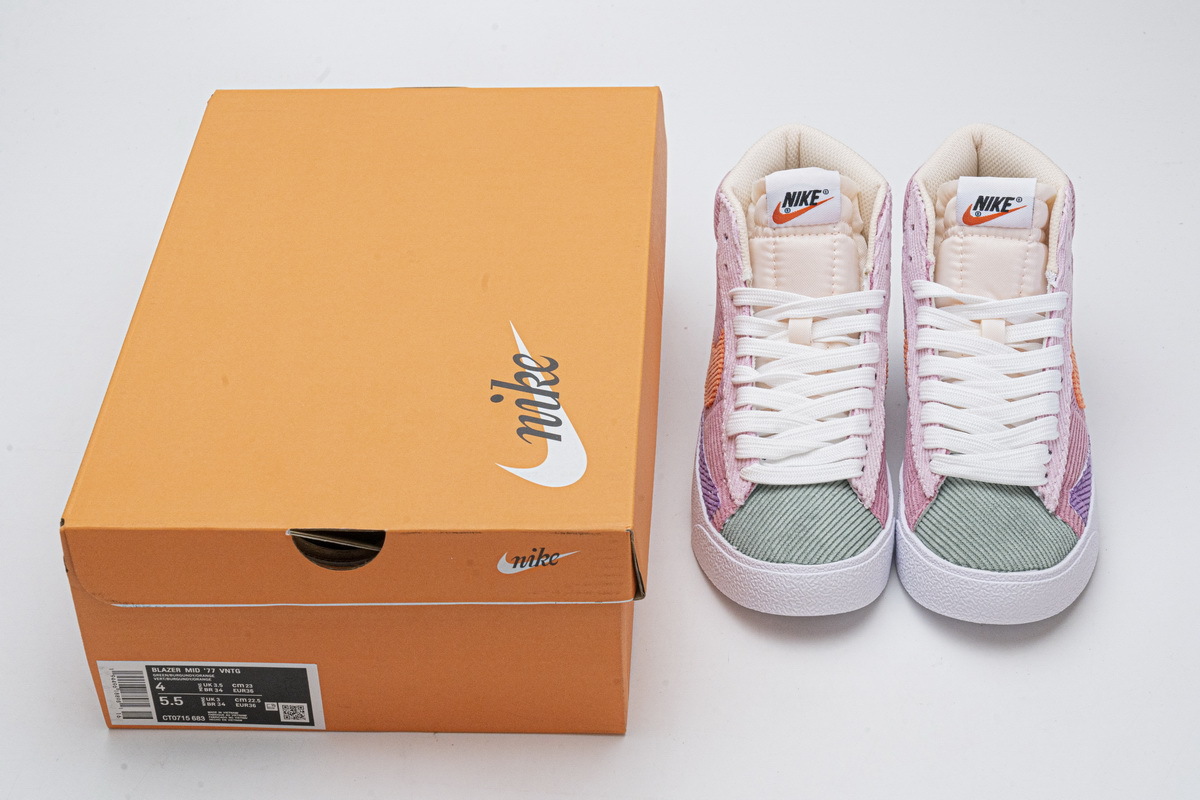 Coco Shoes Nike Blazer Mid 77 VNTG Green Burgundy Orange CT0715-683 - Cocoshoesvip.net