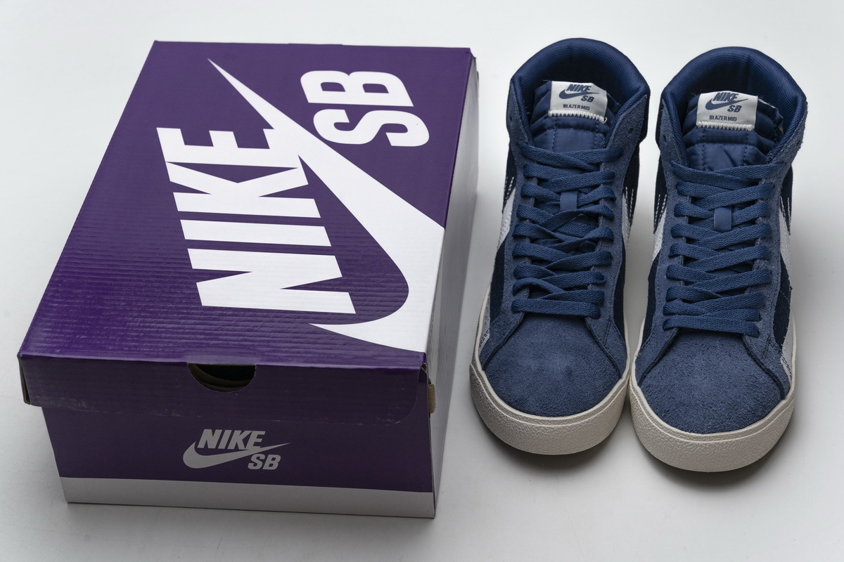 Coco Shoes Nike SB Zoom Blazer Mid Sashiko Mystic Navy CT0715-400 - Cocoshoesvip.net