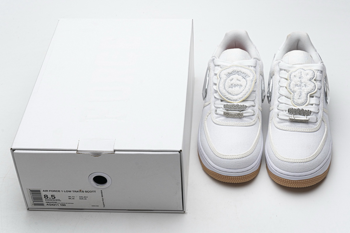 Coco Shoes Nike Air Force 1 Low Travis Scott (AF100) AQ4211-100 - Cocoshoesvip.net