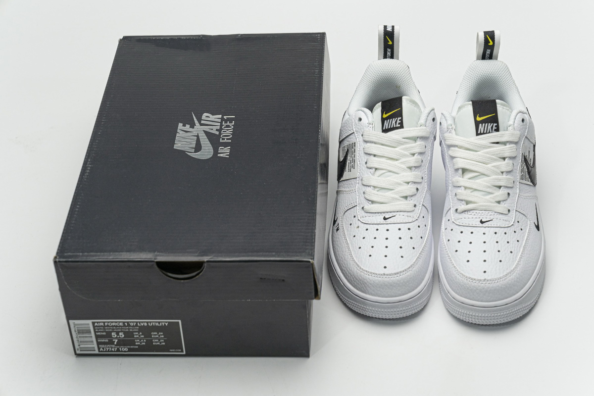 Coco Shoes Nike Air Force 1 Low Utility White Black AJ7747-100 - Cocoshoesvip.net