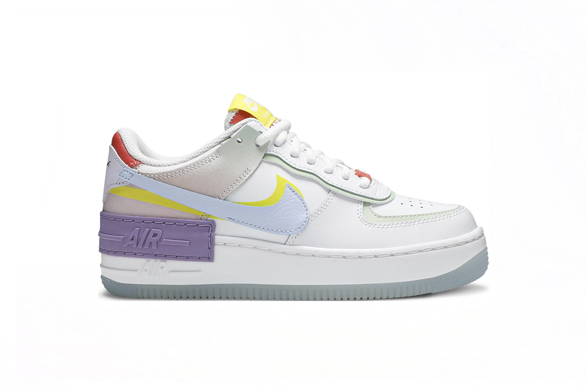 Coco Shoes Nike Air Force 1 Shadow White Hydrogen Blue Purple CW2630-141 - Cocoshoesvip.net