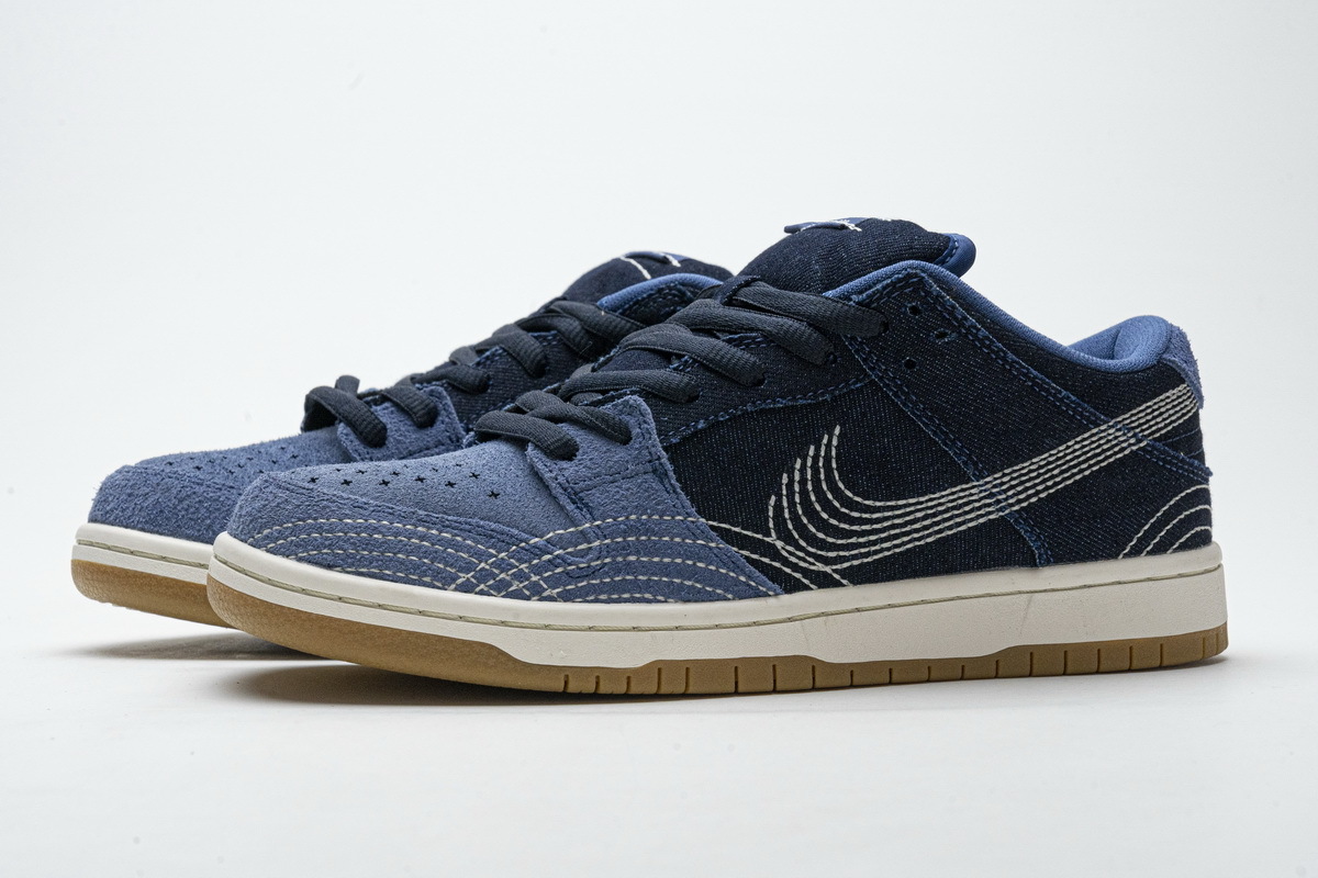 Coco Shoes Nike Dunk SB Low Denim Sashiko CV0316-400 - Cocoshoesvip.net