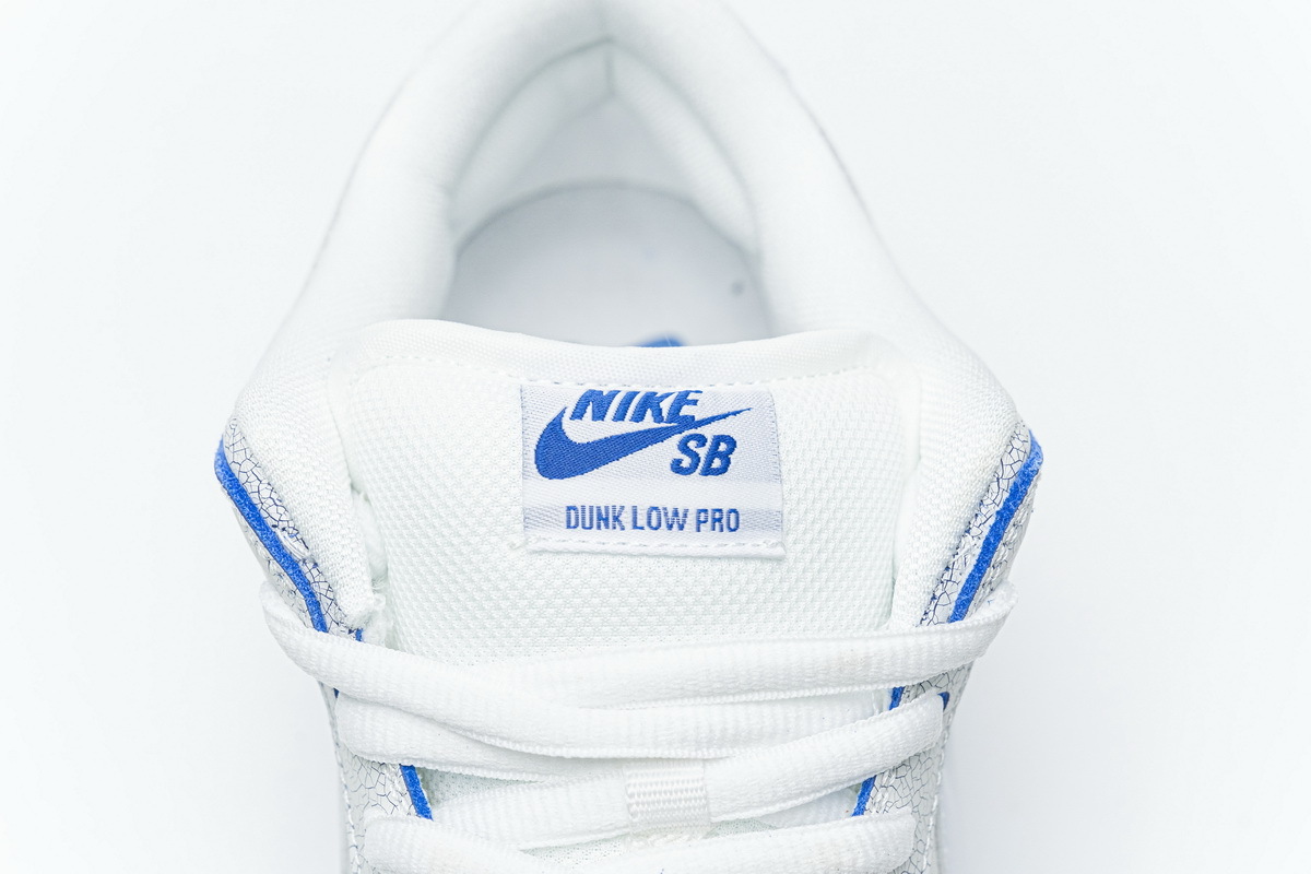 Coco Shoes Nike Dunk SB Low Premium White Game Royal CJ6884-100 - Cocoshoesvip.net
