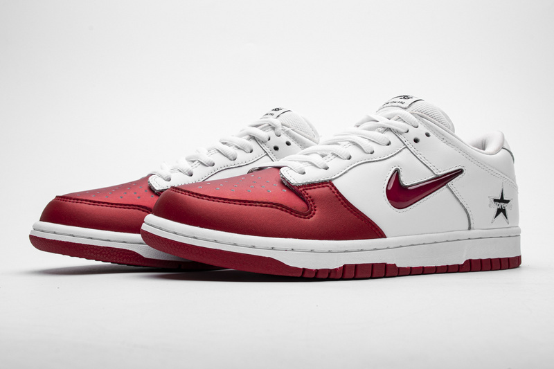 Coco Shoes Nike Dunk SB Low Supreme Jewel Swoosh Red CK3480-600 - Cocoshoesvip.net