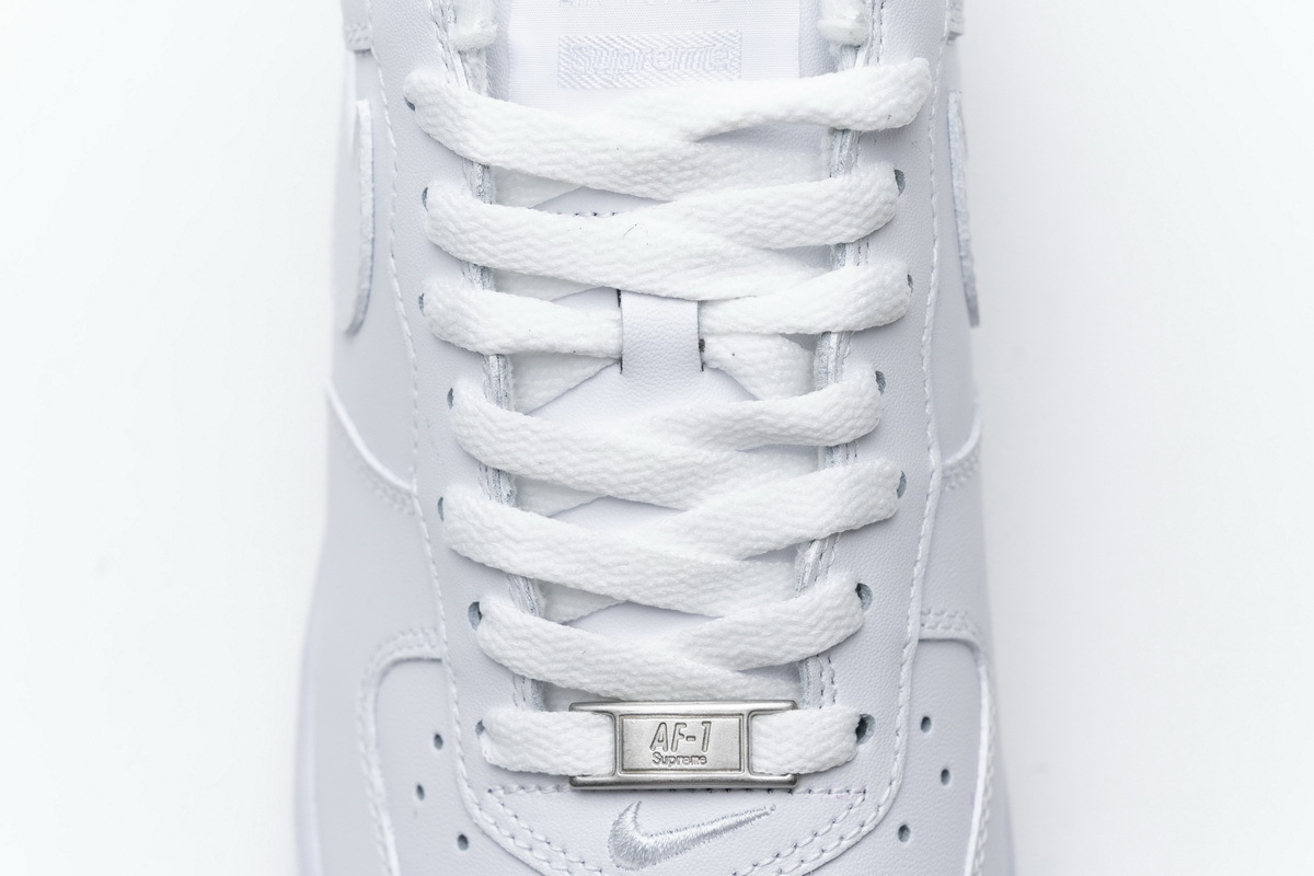 Coco Shoes Nike Air Force 1 Low Supreme White CU9225-100 - Cocoshoesvip.net