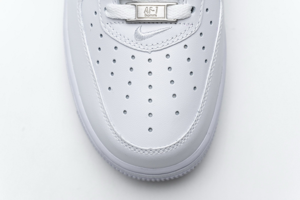 Coco Shoes Nike Air Force 1 Low Supreme White CU9225-100 - Cocoshoesvip.net