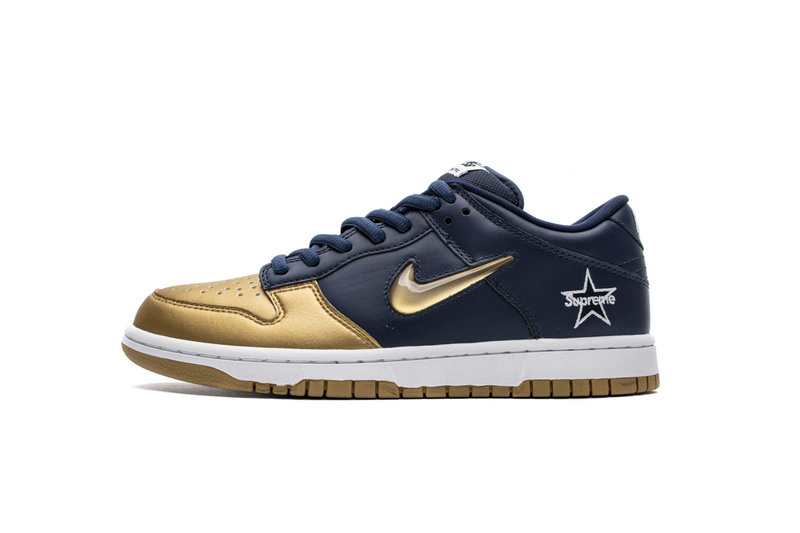 Coco Shoes Nike Dunk SB Low Supreme Jewel Swoosh Gold CK3480-700 - Cocoshoesvip.net