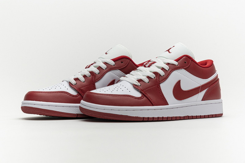 Coco Shoes Air Jordan 1 Low Gym Red White 553558-611 - Cocoshoesvip.net