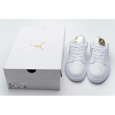 Air Jordan 1 Low White Metallic Gold  CZ4776-100 02