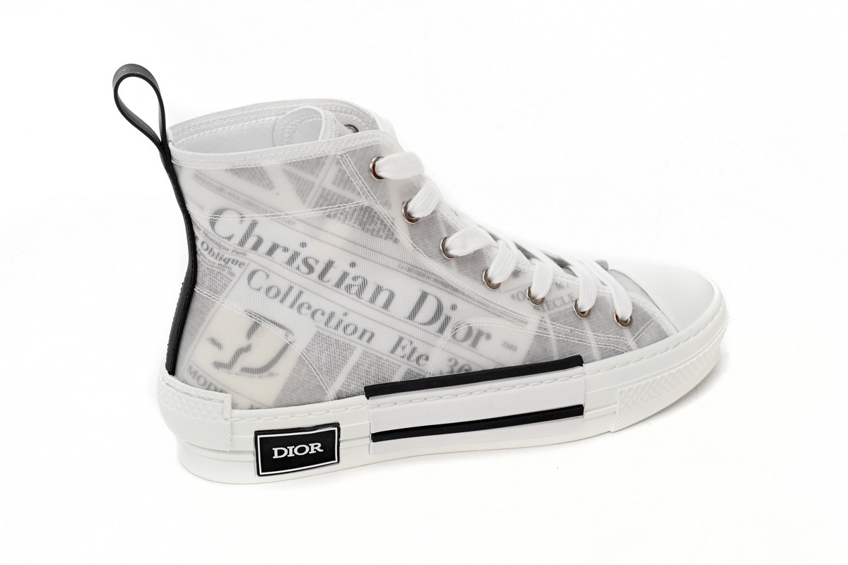 Coco Shoes Dior B23 High Top Daniel Arsham Newspaper 3SH118YUO_H069 - Cocoshoesvip.net