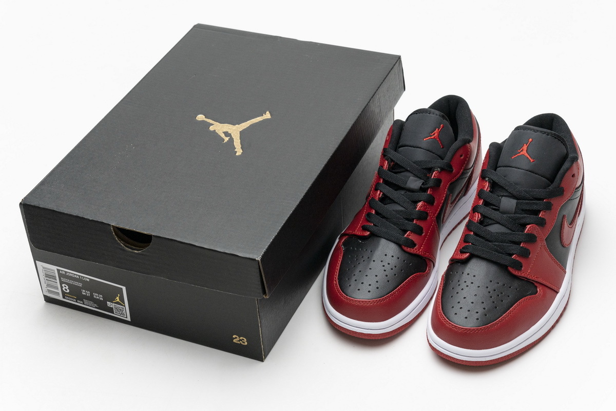 Coco Shoes Air Jordan 1 Low Reverse Bred 553558-606 - Cocoshoesvip.net