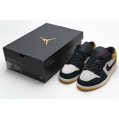 Air Jordan 1 Low Sail University Gold Black 553558-127 02