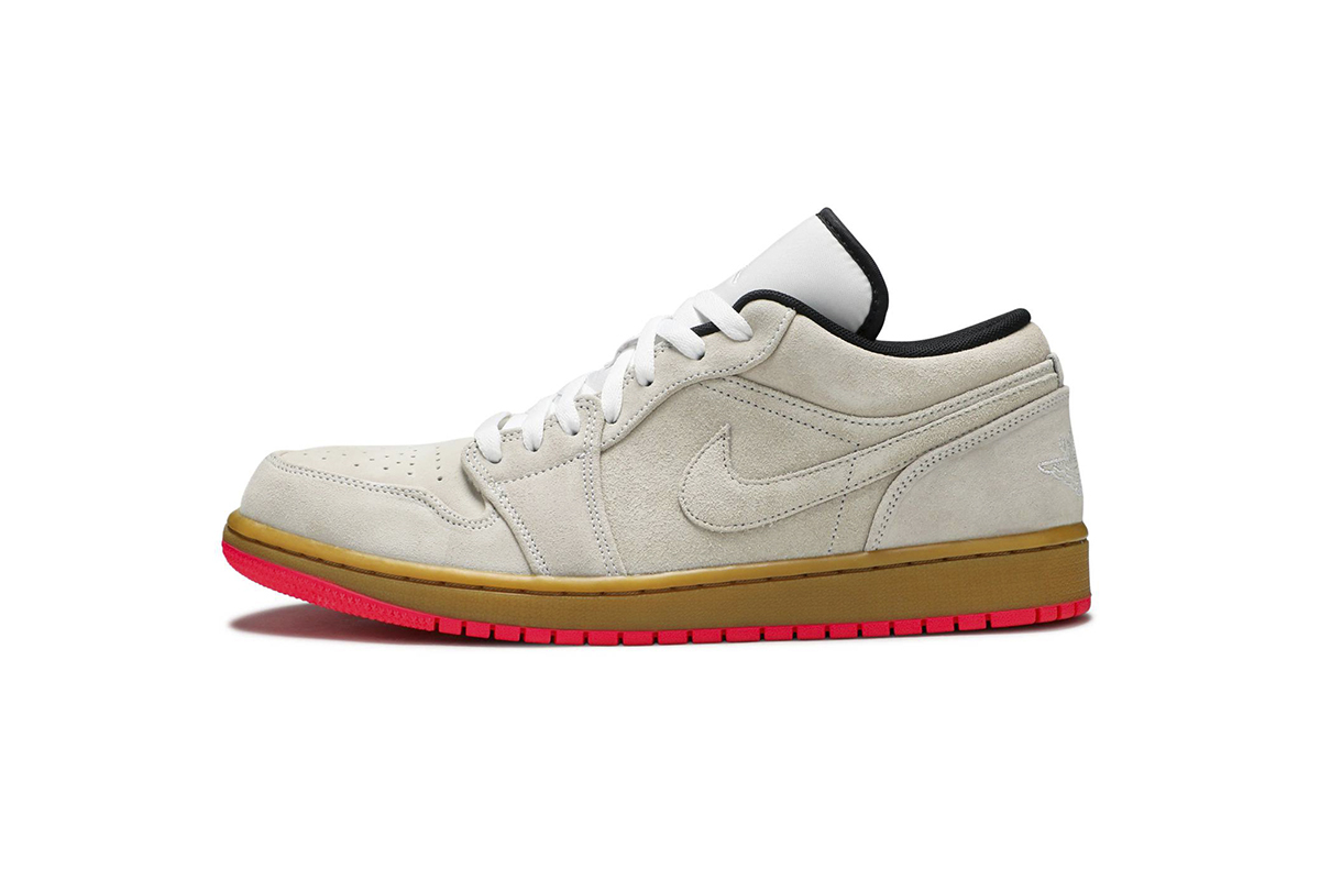 Coco Shoes Air Jordan 1 Low White Gum Hyper Pink 553558-119 - Cocoshoesvip.net