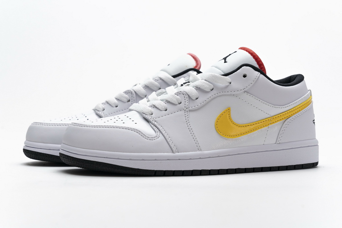Coco Shoes Air Jordan 1 Low White Multi-Color CW7009-100 - Cocoshoesvip.net