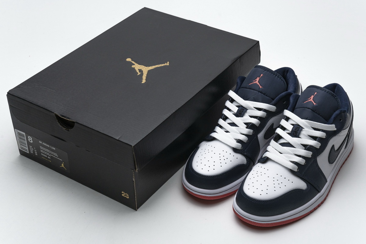 Coco Shoes Air Jordan 1 Low Obsidian Ember Glow 553558-481 - Cocoshoesvip.net