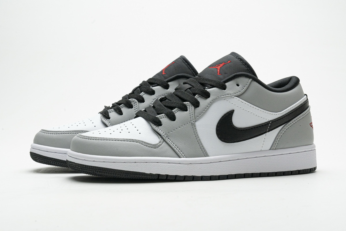 Coco Shoes Air Jordan 1 Low Light Smoke Grey 553558-030 - Cocoshoesvip.net