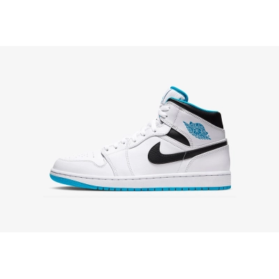 Air Jordan 1 Mid Laser Blue 554724-141 01