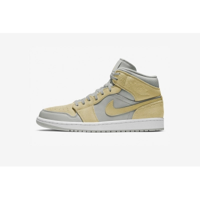 Air Jordan 1 Mid Mixed Textures Yellow DA4666-001 01